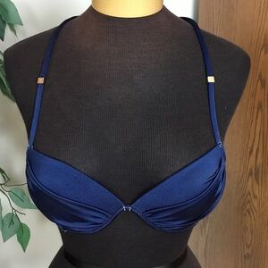 Victoria’s Secret 34B dark navy halter bikini top